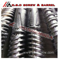 Conical twin extruder screw and barrel for pvc pipes profile windor plastic door Weber92/188 80/156 65/132 55/110 50/105